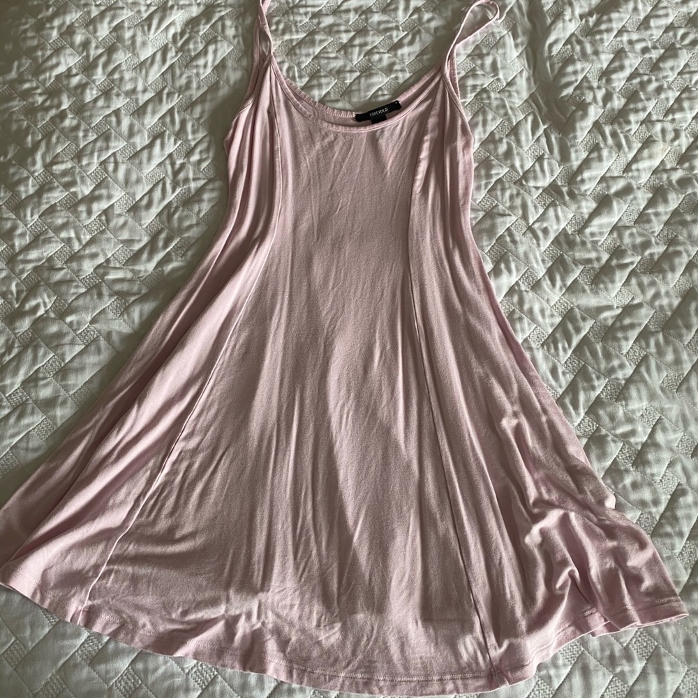 Pink mini dress